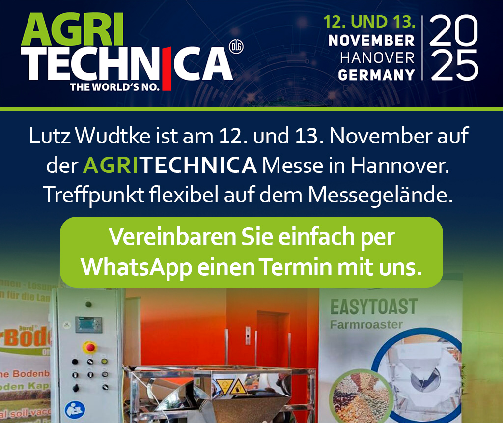 EASYTOAST® – Der intelligente Sojatoaster für Landwirte | EASYTOAST banner Agritechnica2025 2